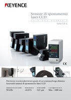 Serie LK-G3000 Sensore di spostamento laser CCD ad elevata precisione e velocità Catalogo