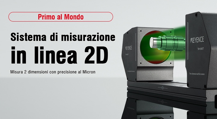 Primo al Mondo Sistema di misurazione in linea 2D GMisura 2 dimensioni con precisione al Micron