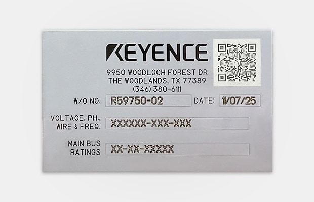 Etichetta marcata a laser