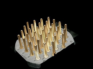 visualizzazione 3D dei pin di un connettore
