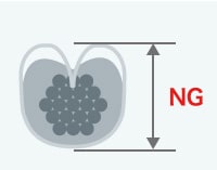 Crimpatura eccessiva