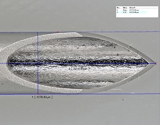 I vari strumenti consentono di effettuare misure in 2D con operazioni semplici.