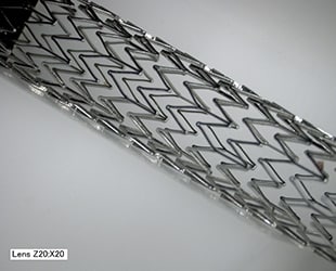 Imaging ad angolo libero di uno stent (20x)