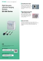 Serie EX-500 Sensori di misura induttivi ad alta precisione Catalogo