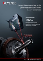 Serie LK-G5000/3000 Sensore di spostamento laser ad alta precisione e velocità ultra elevata Catalogo