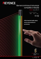 Serie GL-V Barriera luminosa di sicurezza compatta e robusta Catalogo