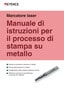 Marcatore laser Manuale di istruzioni per il processo di stampa su metallo