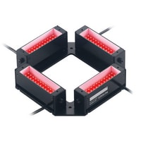 CA-DQR10 - Illuminatore quadrato a barre rosse 109-109