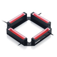 CA-DQR15 - Illuminatore quadrato a barre rosse 150-150